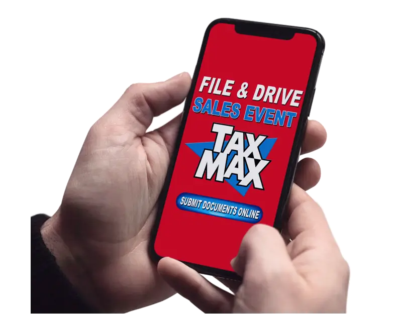 Step 2 - Tax Max prepares your tax return for your vehicle down payment