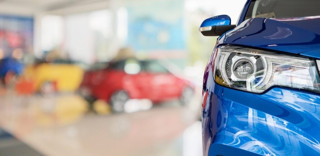 Vehicles on display at the Owings Auto used car dealership in North Texas